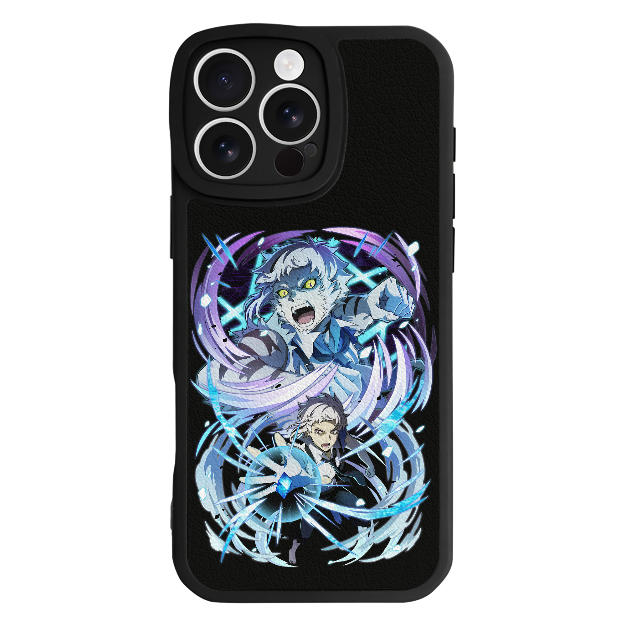 （画像用） 文豪ストレイドッグス Bungo Stray Dogs 【iPhone 16シリーズ対応】シリコンスマホケース（レザー調） 材質：シリコン